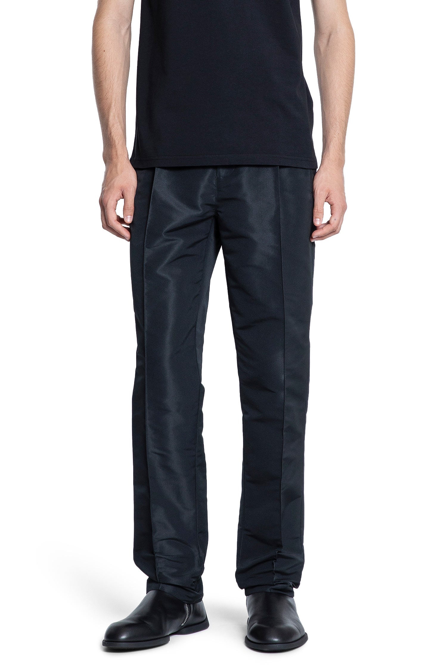 Stitched-Pleat-Nylon-Trousers - 5