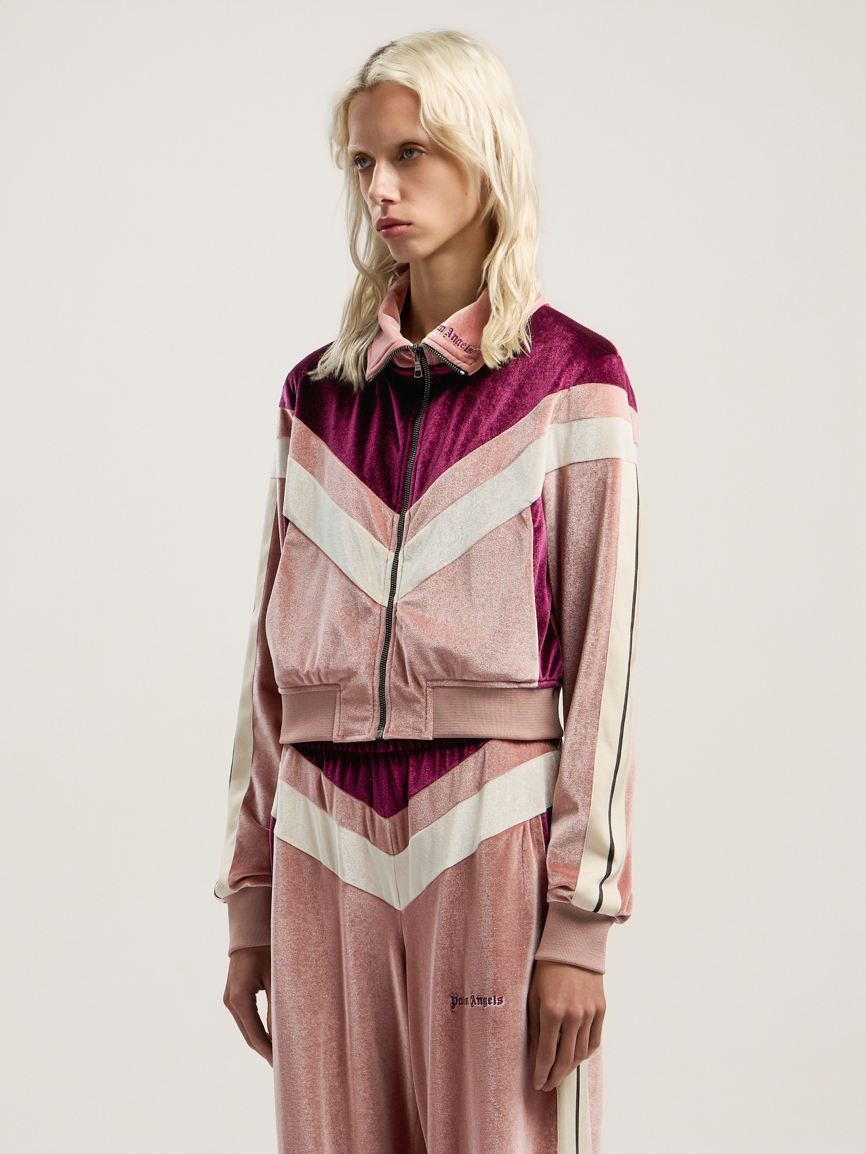 Colorblock Chenille Track Jacket - 3