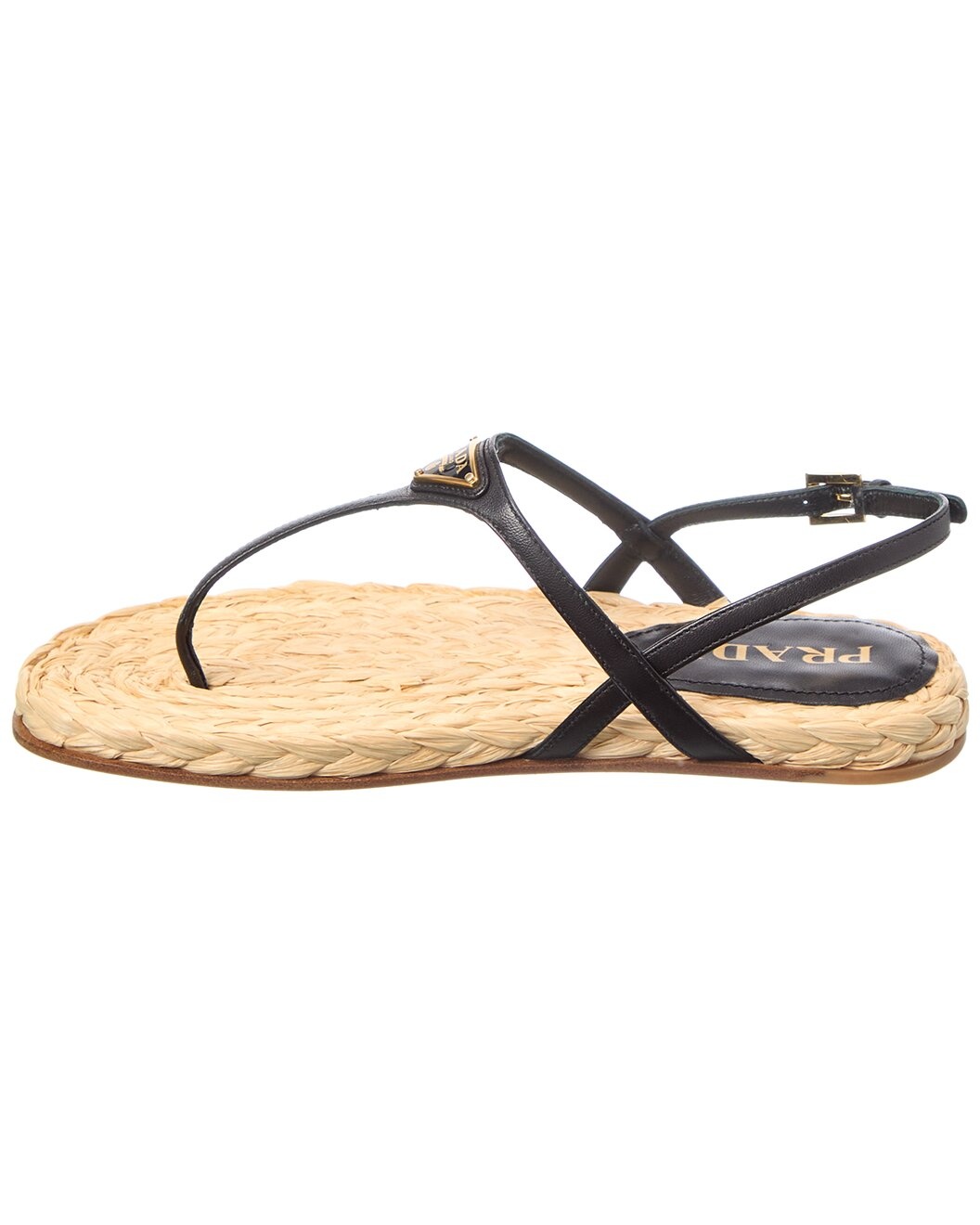Prada Logo Leather Sandal - 2