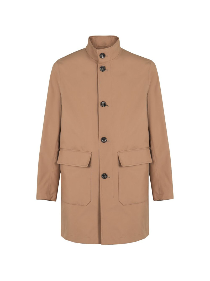 flap-pockets button jacket 1