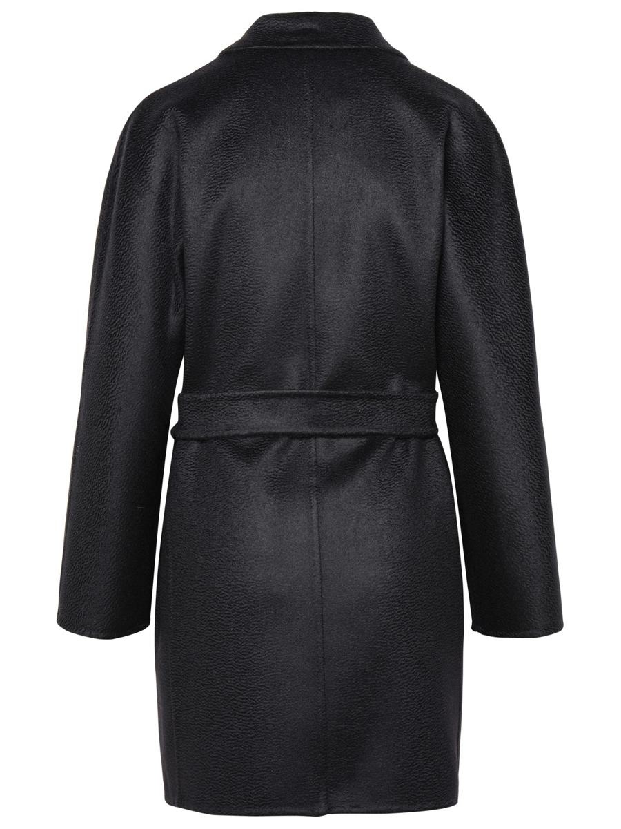 MAX MARA BLACK CASHMERE COAT - 3