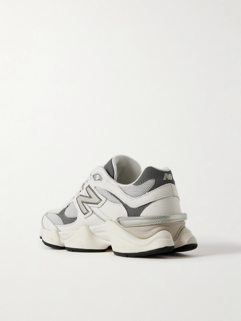 9060 Rubber-trimmed Textured-leather And Mesh Sneakers 3