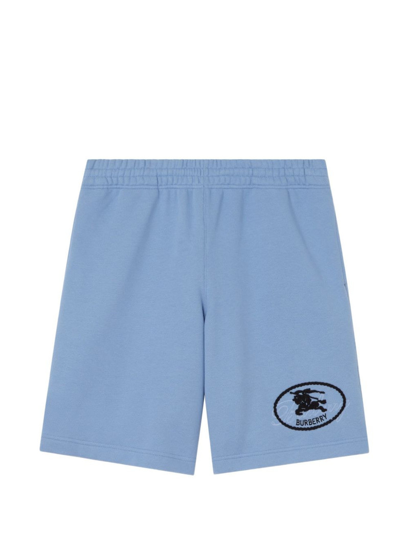 Knight-stamp cotton shorts 1