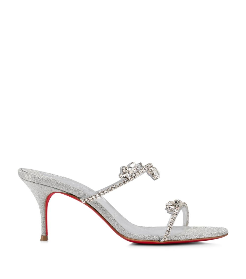 CHRISTIAN LOUBOUTIN Just Queen 100 crystal-embellished PVC and