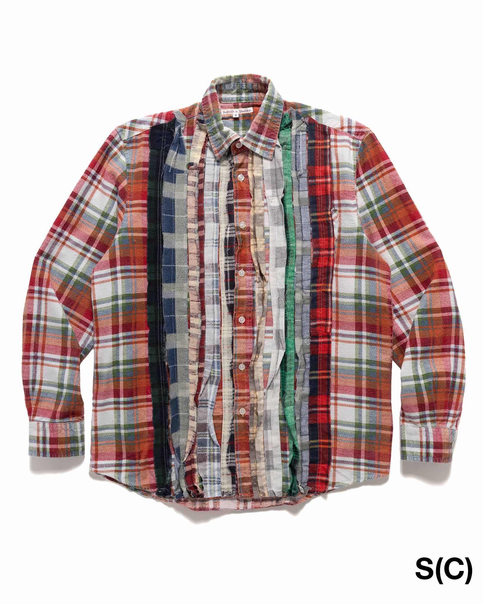 Rebuild by Needles Flannel Shirt -> Ribbon Shirt Assorted - 8