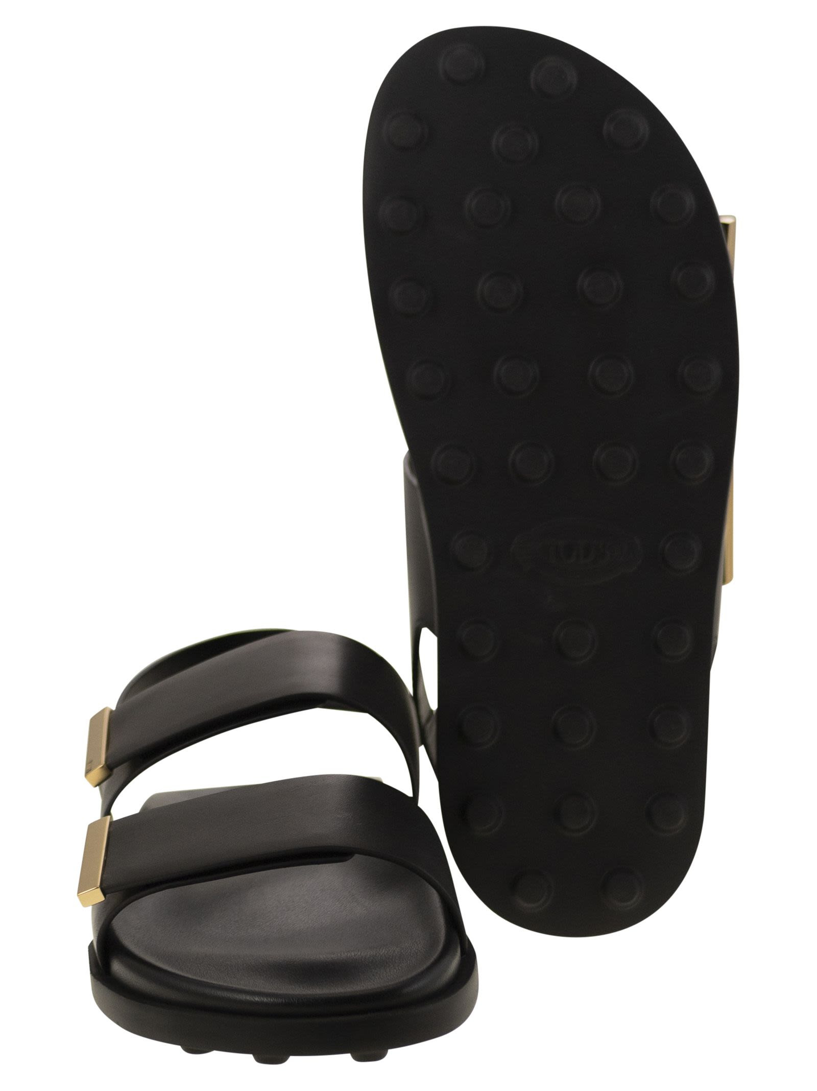 Tod's Women Sandal With Two Leather Straps - 5