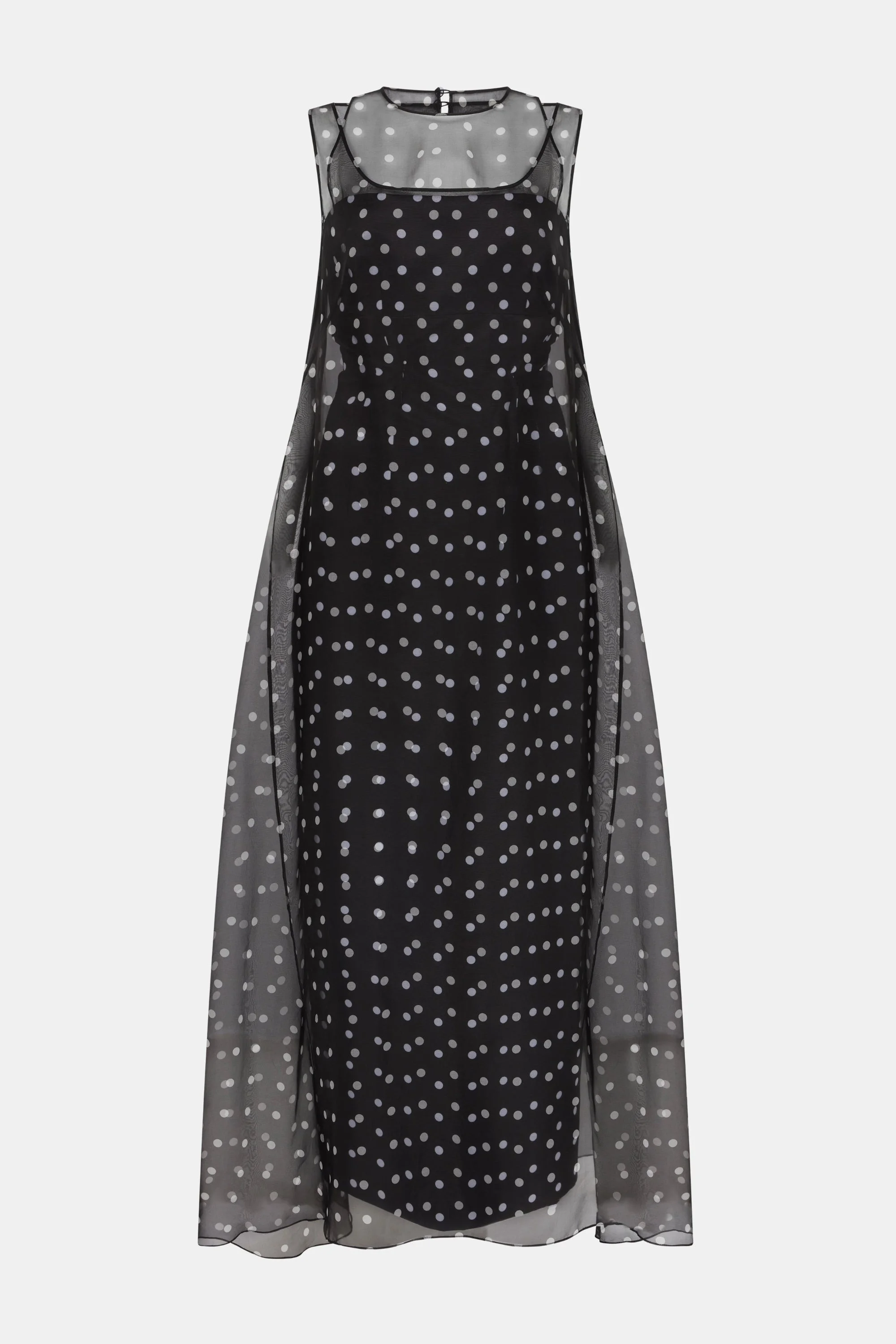 Selina Dress In Polka Dot Tafetta And Organza - 1