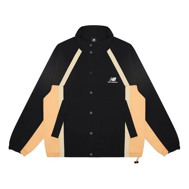 New Balance Men's New Balance Casual Sports Breathable Woven Jacket Black AMJ13358-BK - 1