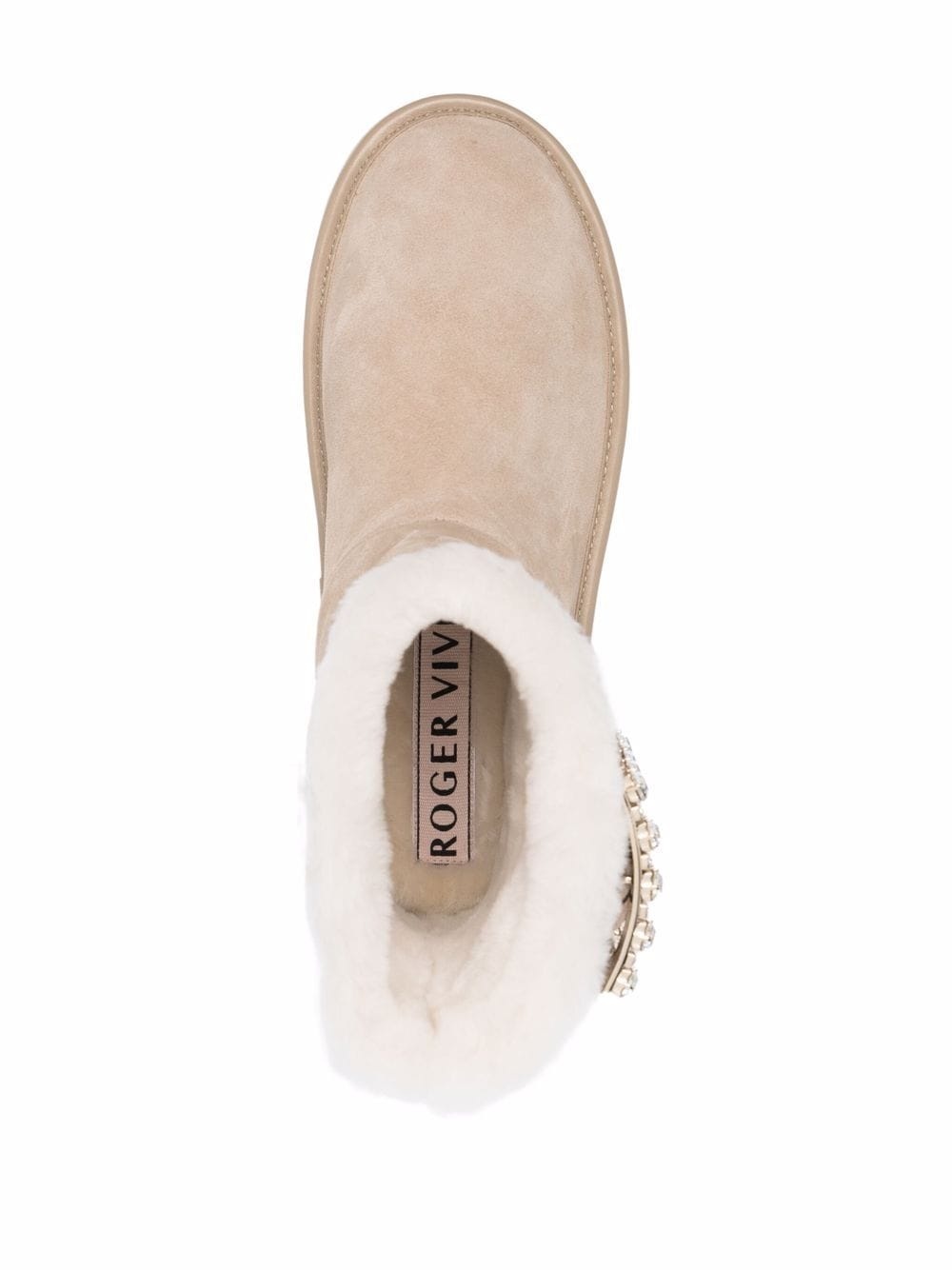 crystal-embellished buckle-strap ankle boots - 4