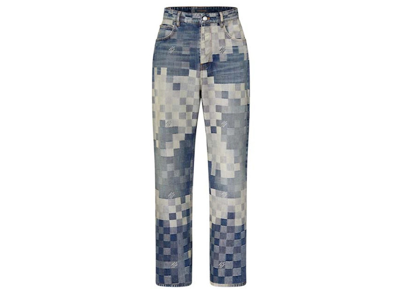 Louis Vuitton Damier Damoflage Denim Skate Pants Indigo 1
