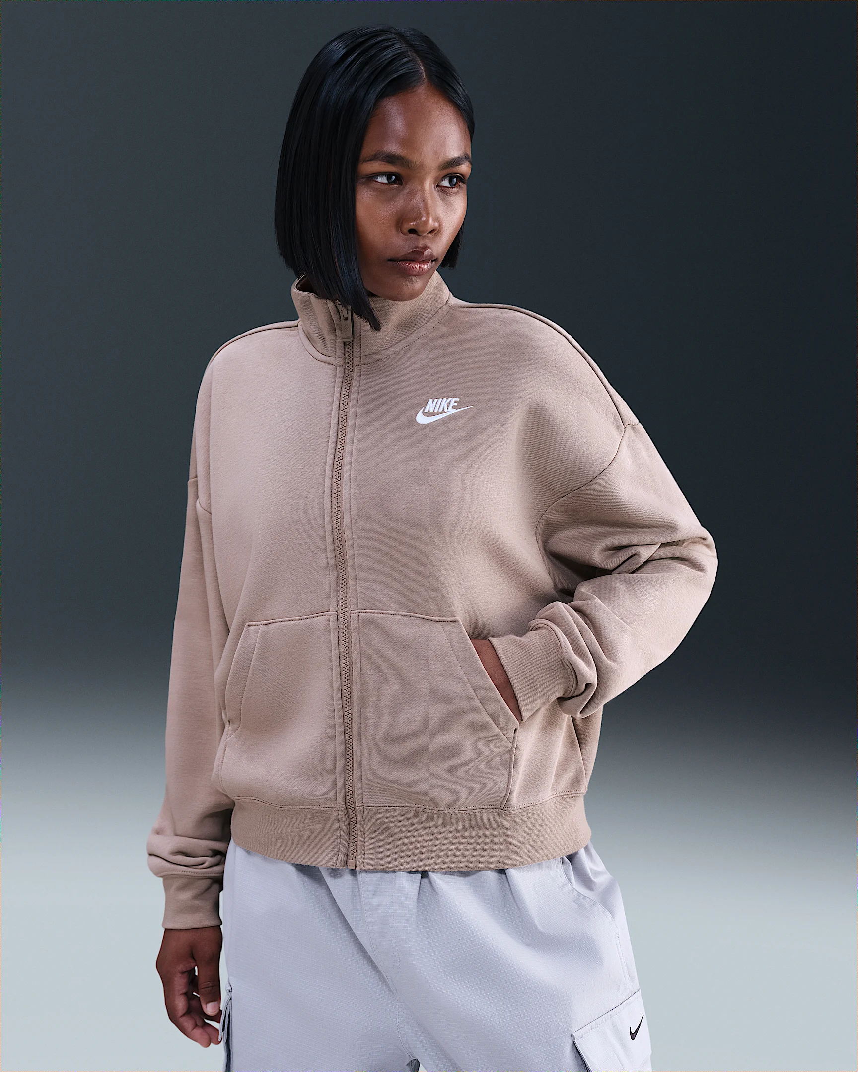 Nike Sportswear Club Fleece Women's Loose Track Jacket - 1