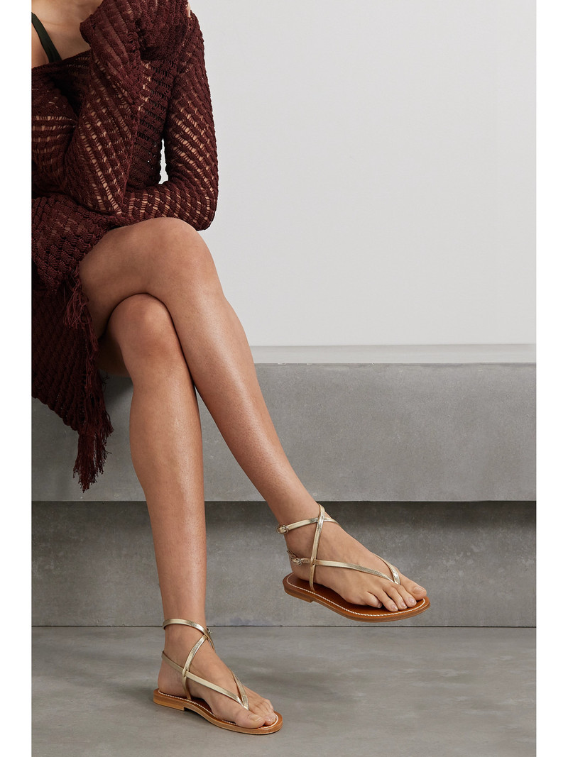 K.JACQUES + Net Sustain Abako Metallic Leather Sandals outlook