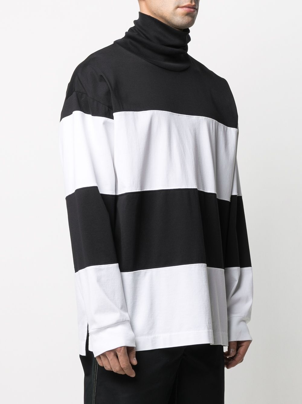 roll-neck striped jumper - 3