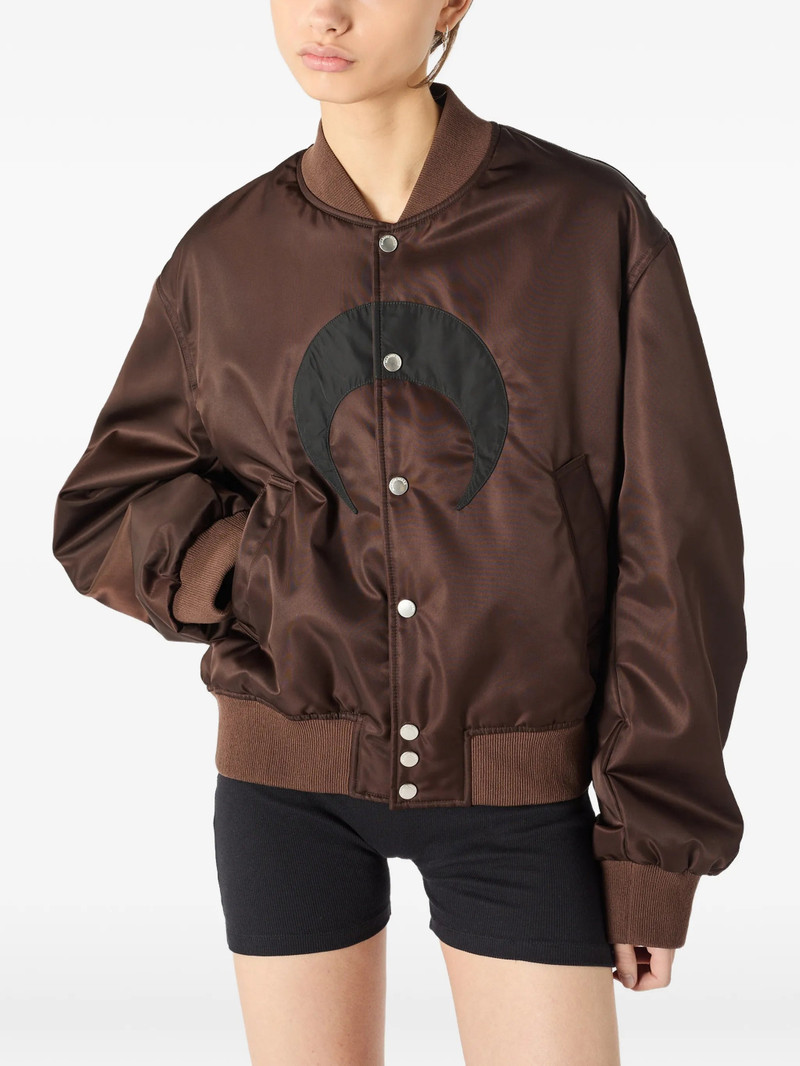 Marine Serre Moon-print Buttoned Bomber Jacket 5