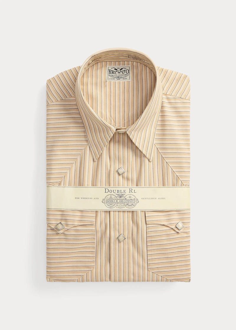 Slim Fit Striped Western Shirt 1