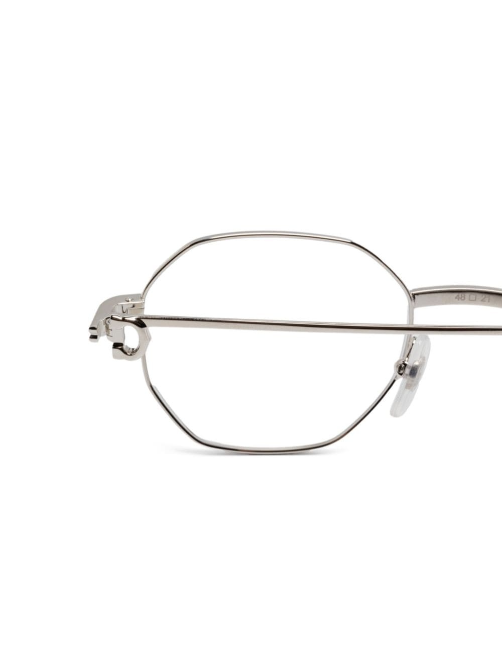 geometric-frame glasses - 3