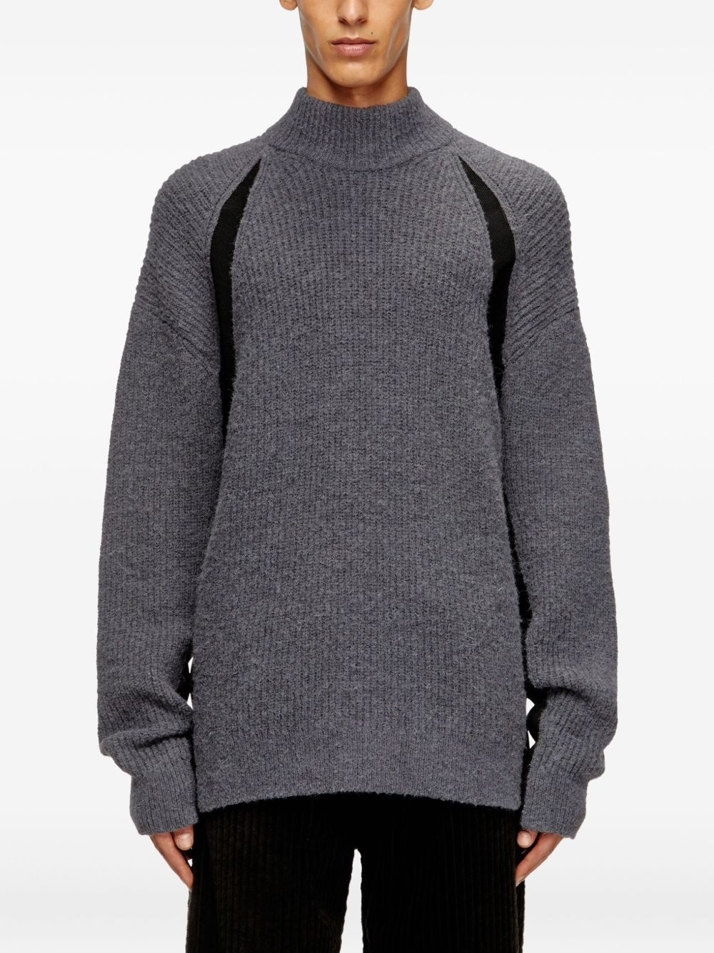 K-Lollo-TN ribbed panelled sweater - 3
