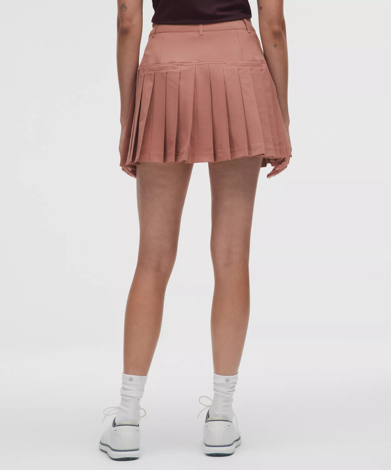 Drop-Waist Pleated High-Rise Golf Skirt 3