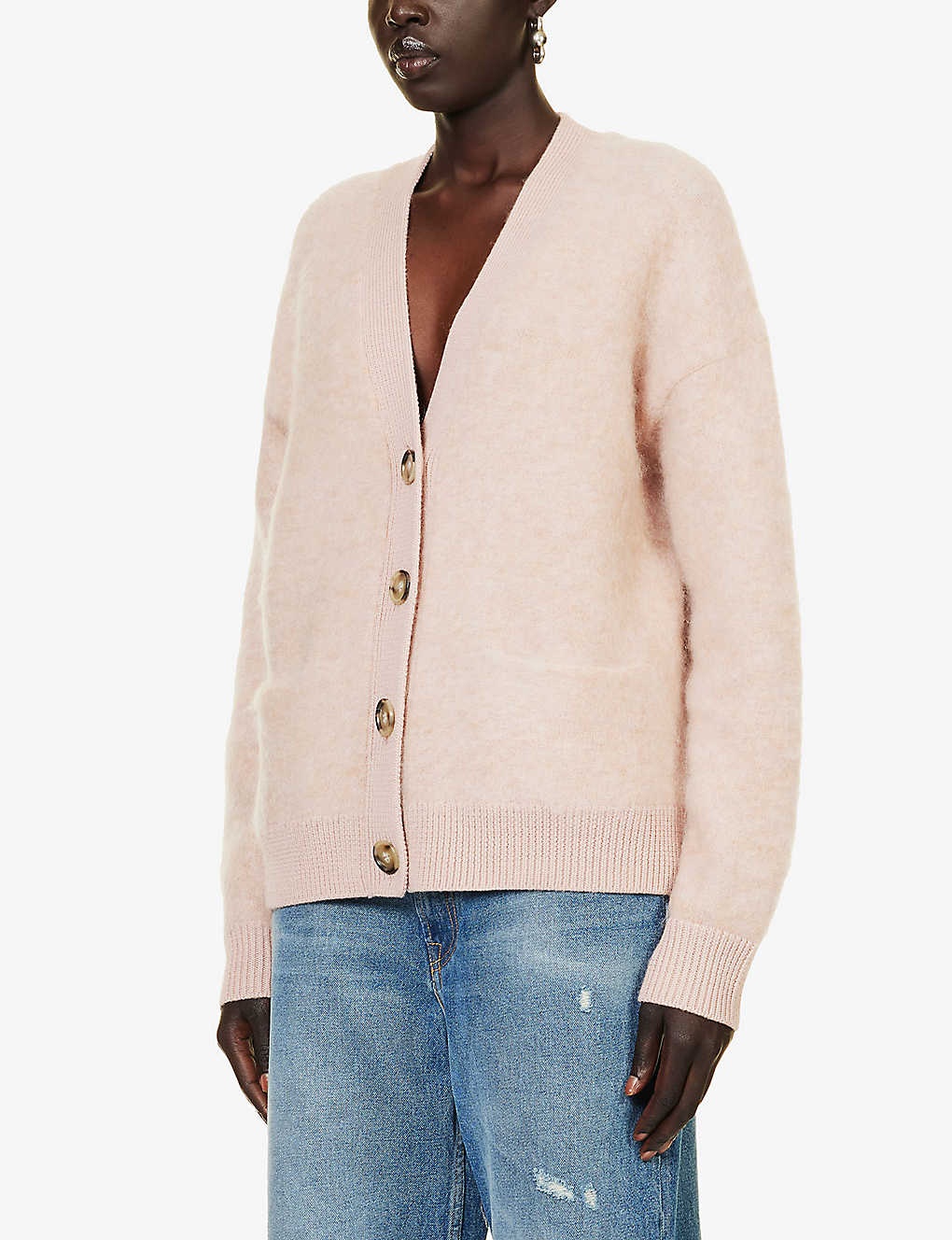 Mohair Blend Cardigan Acne Studios Rives Mohair Cardigan Acne