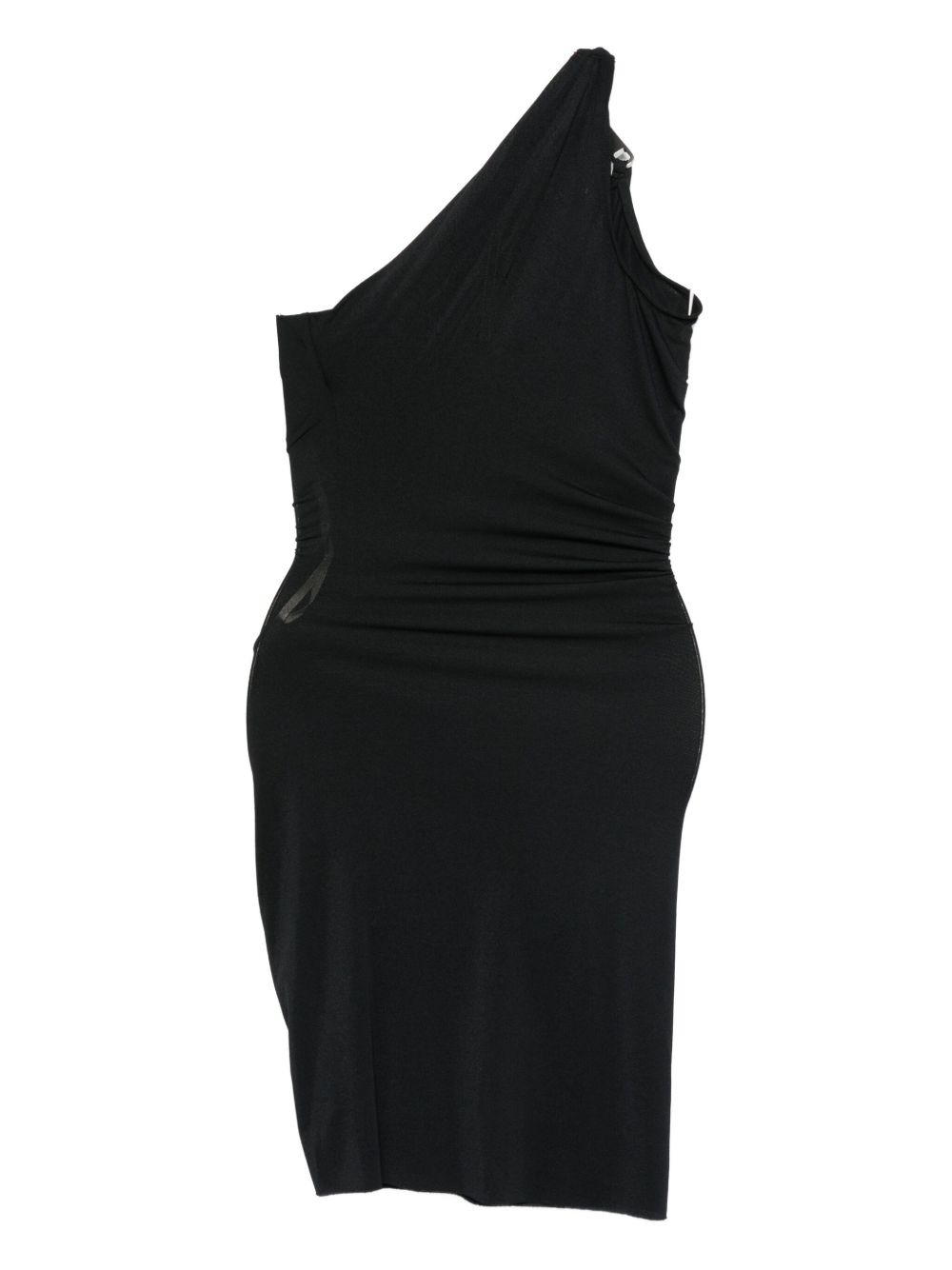 draped one-shoulder dress - 2