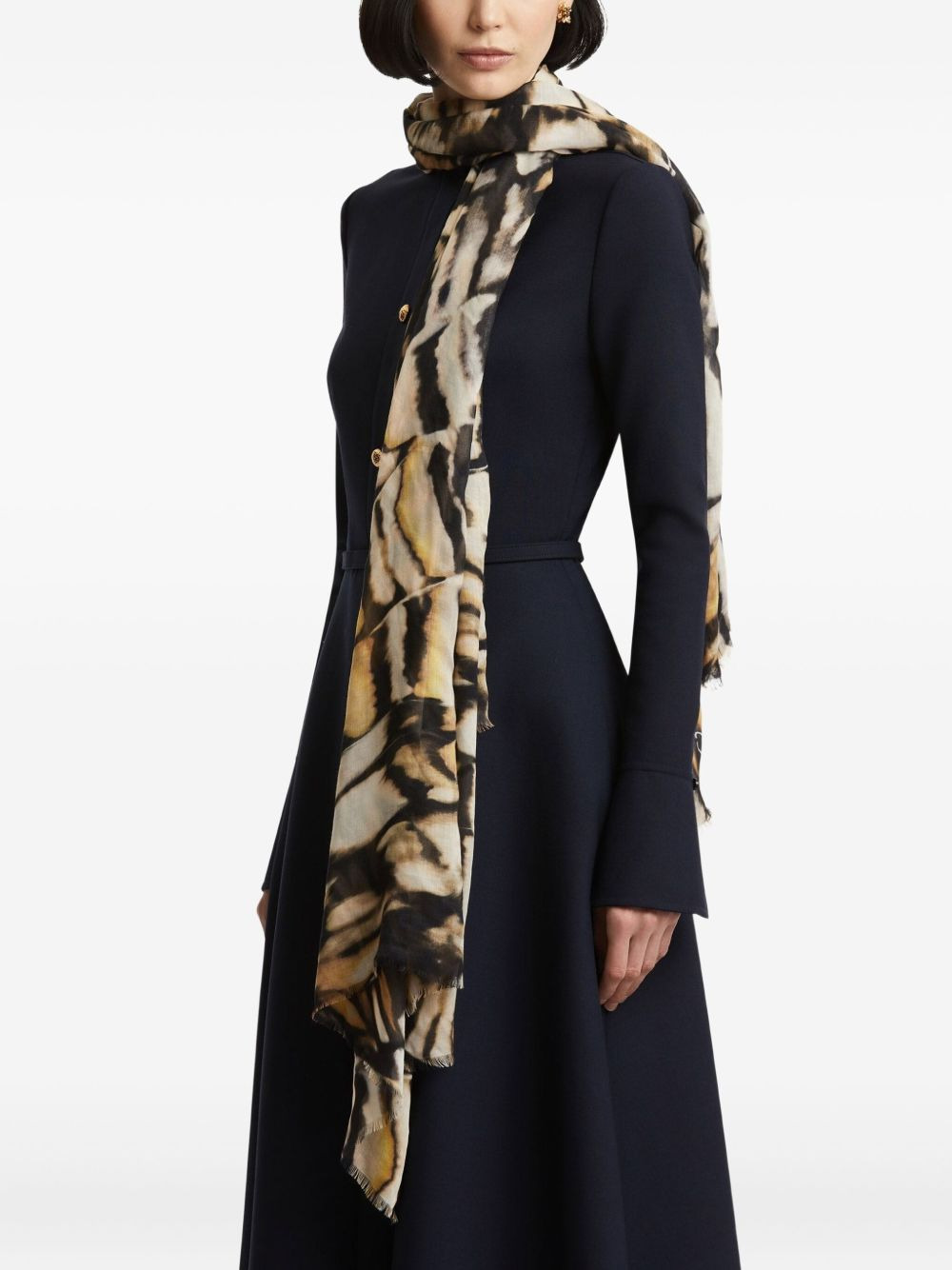 butterfly-print scarf - 2