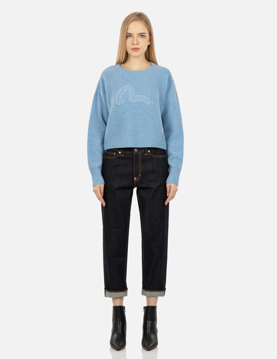 TEXTURE SEAGULL KNITTED SWEATER - 5