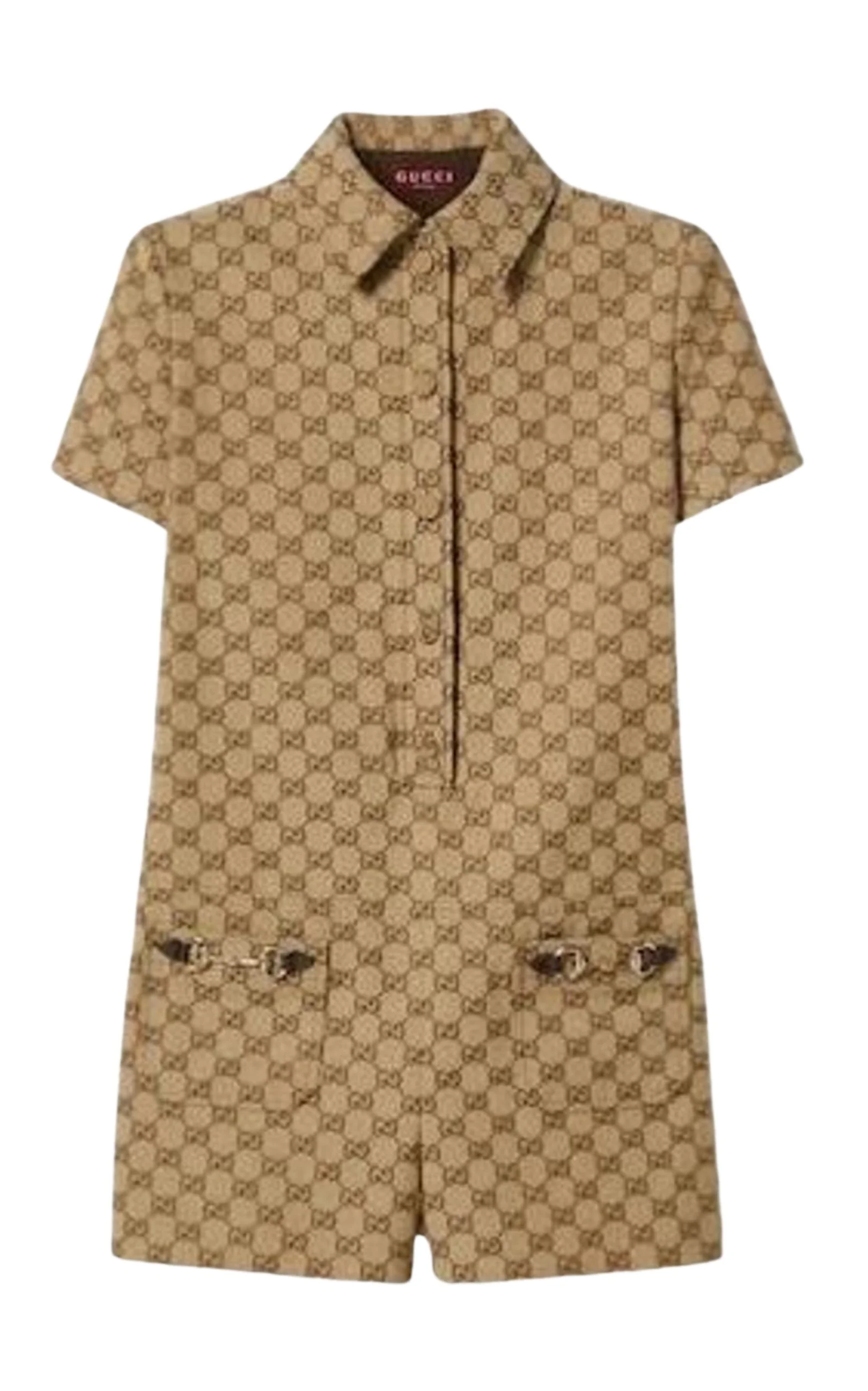 Original GG Canvas Horsebit Jumpsuit - 1