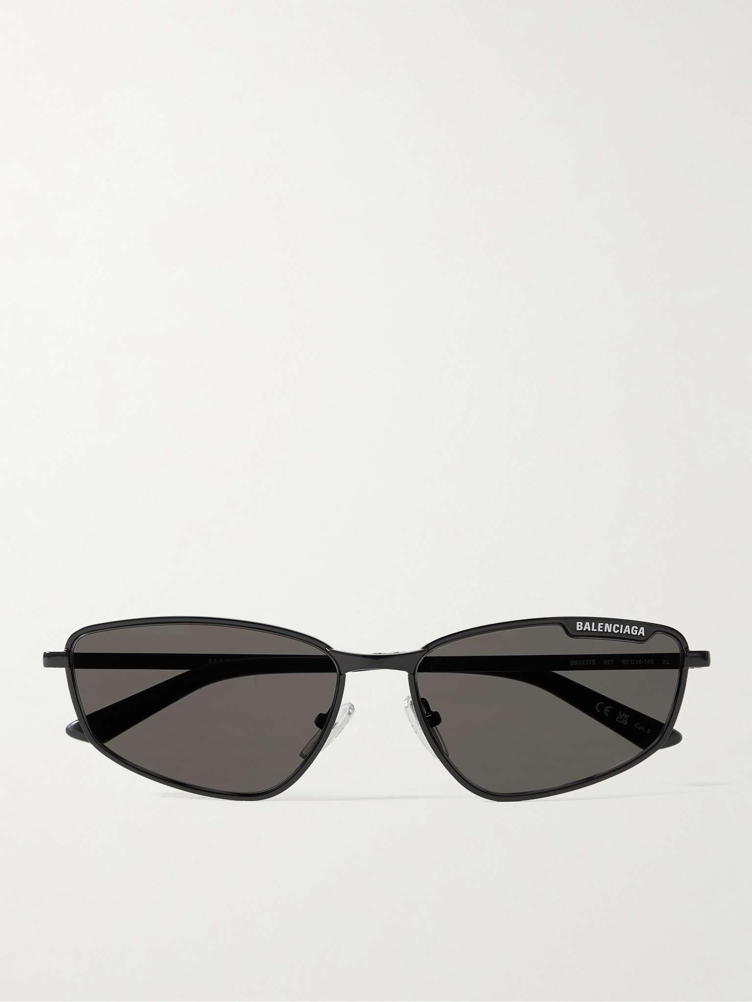 Cat-Eye Silver-Tone Sunglasses - 1