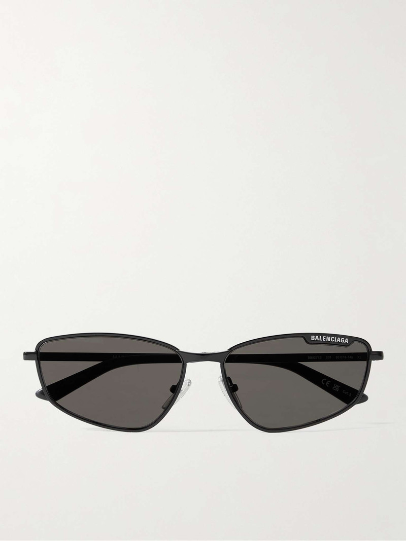Cat-Eye Silver-Tone Sunglasses 1