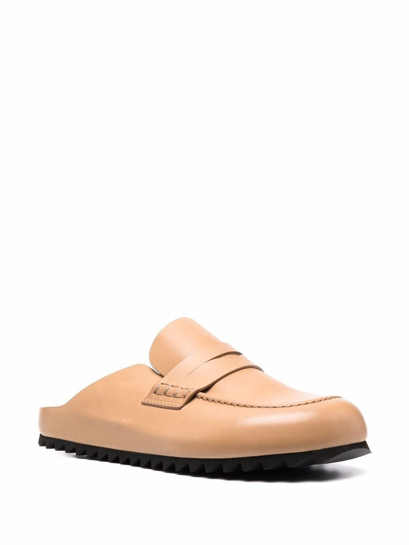 OFFICINE CREATIVE round-toe leather mules outlook