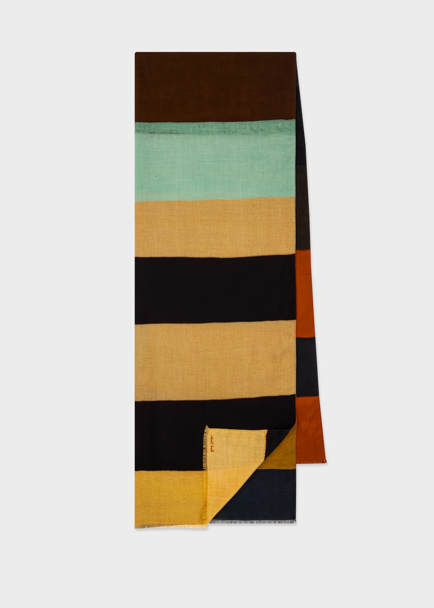 Patchwork Stripe Scarf - 1