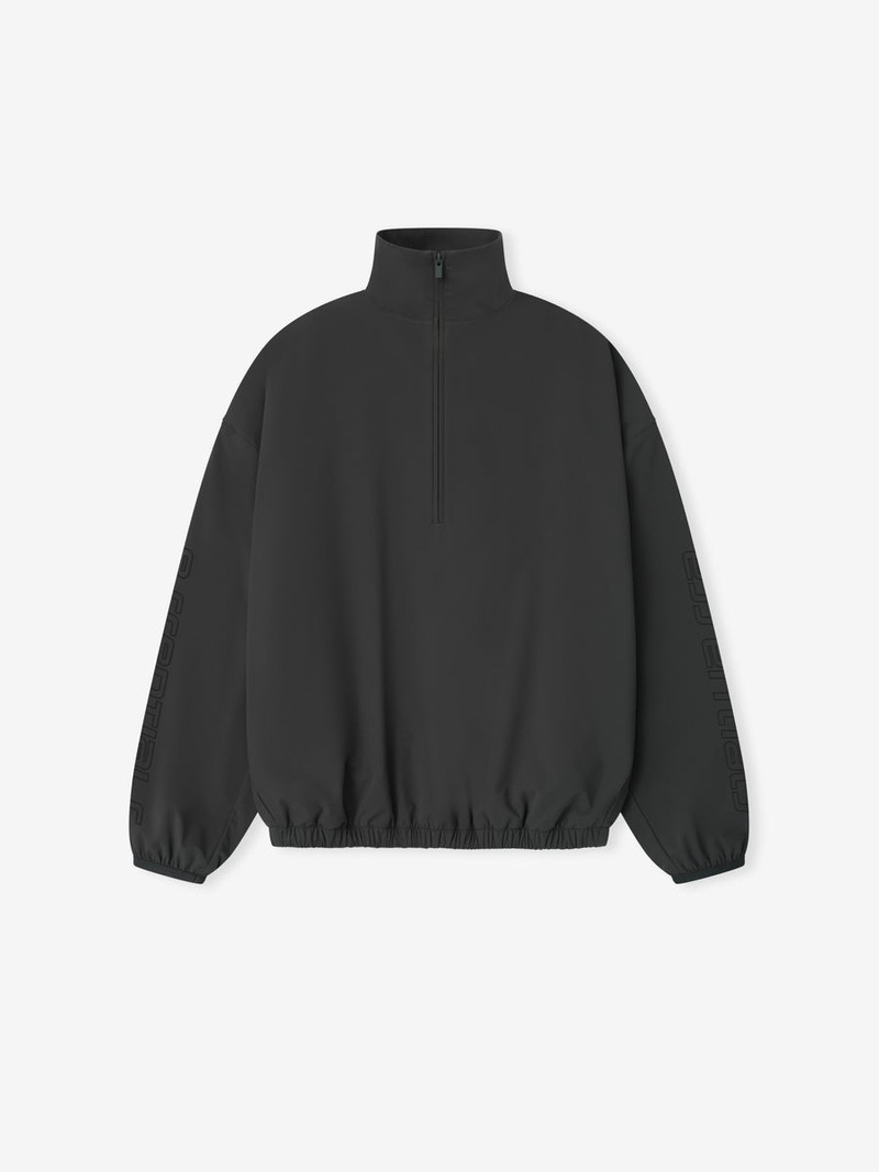 Womens Nylon Half Zip Track Jacket - 1