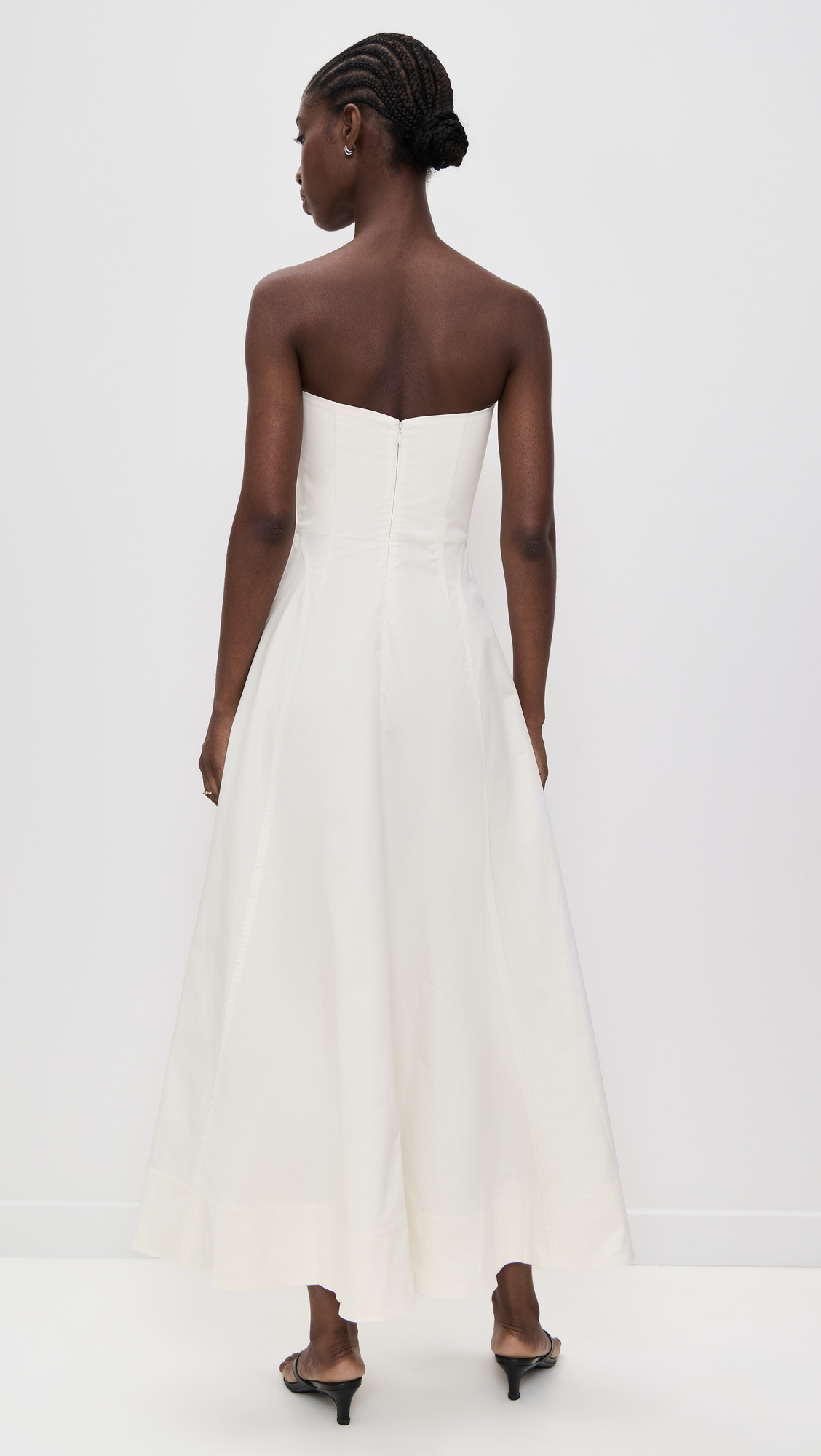 Sculpted Cotton Strapless Dress - 2