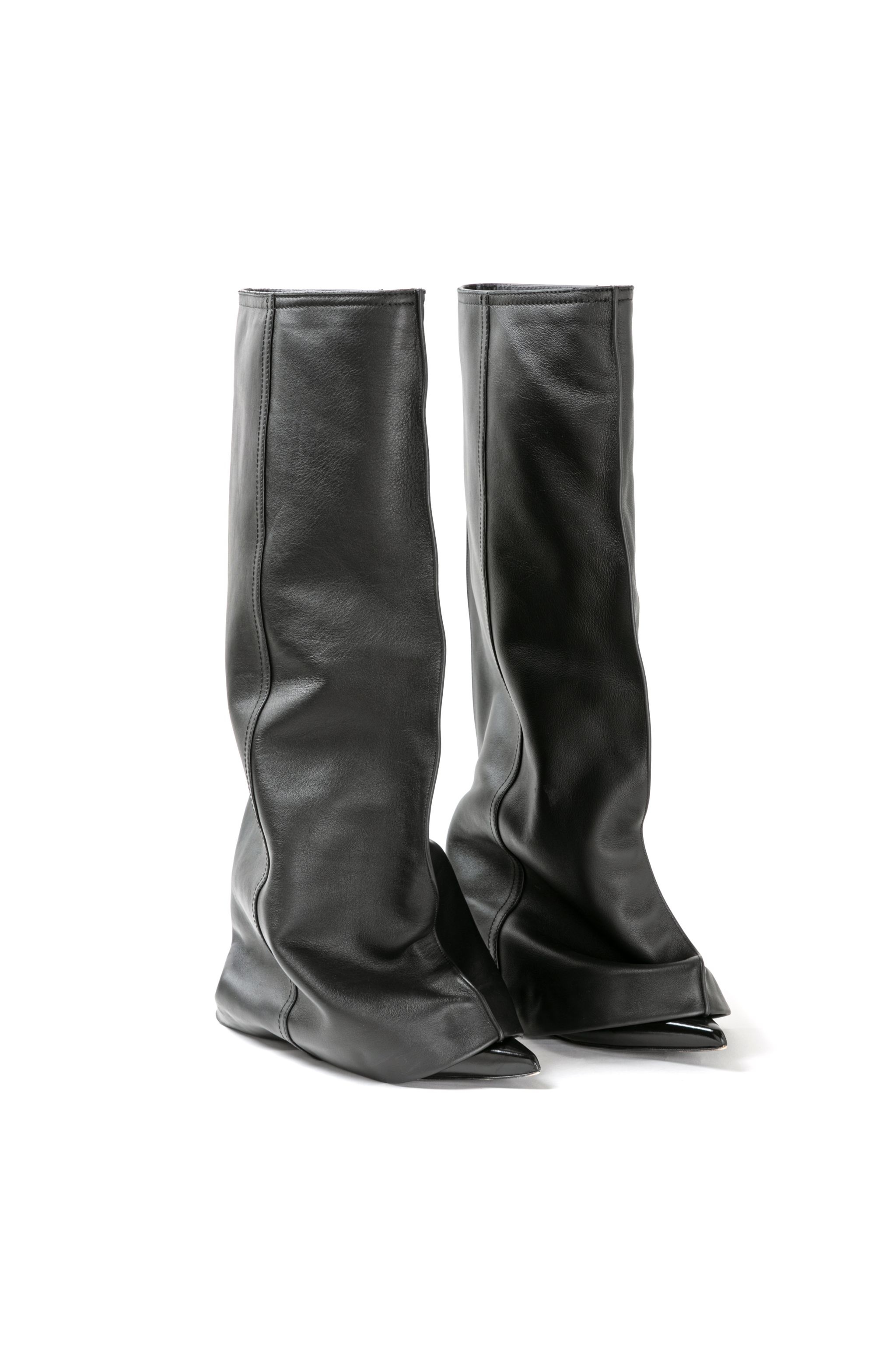 Leather Pants Medium Boots - 1