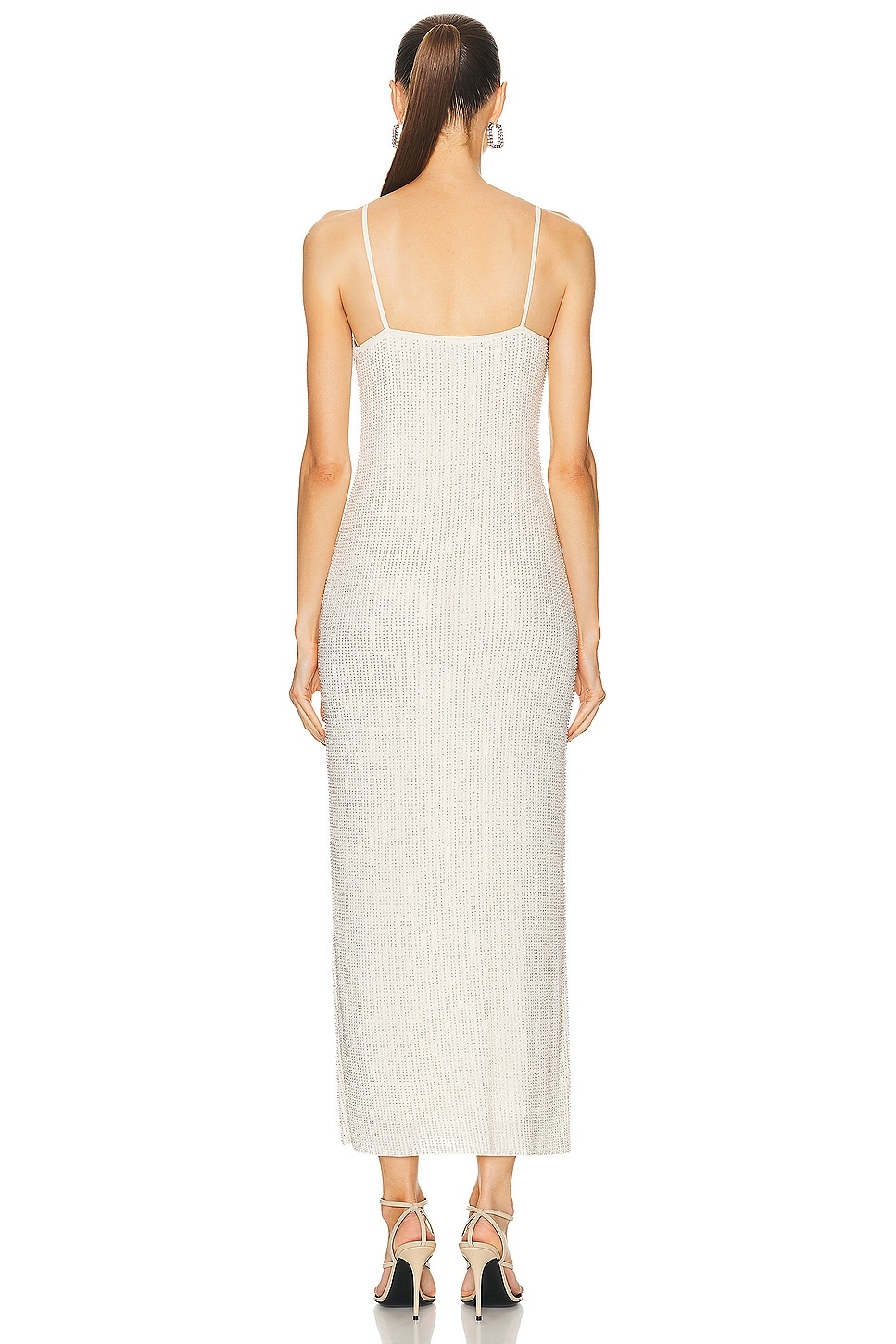 Beaded Mesh Maxi Dress - 3