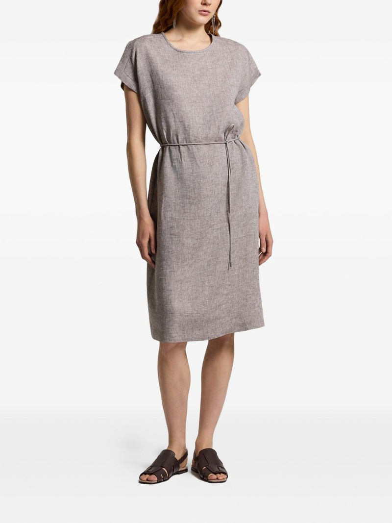 PESERICO tie-waist dress outlook