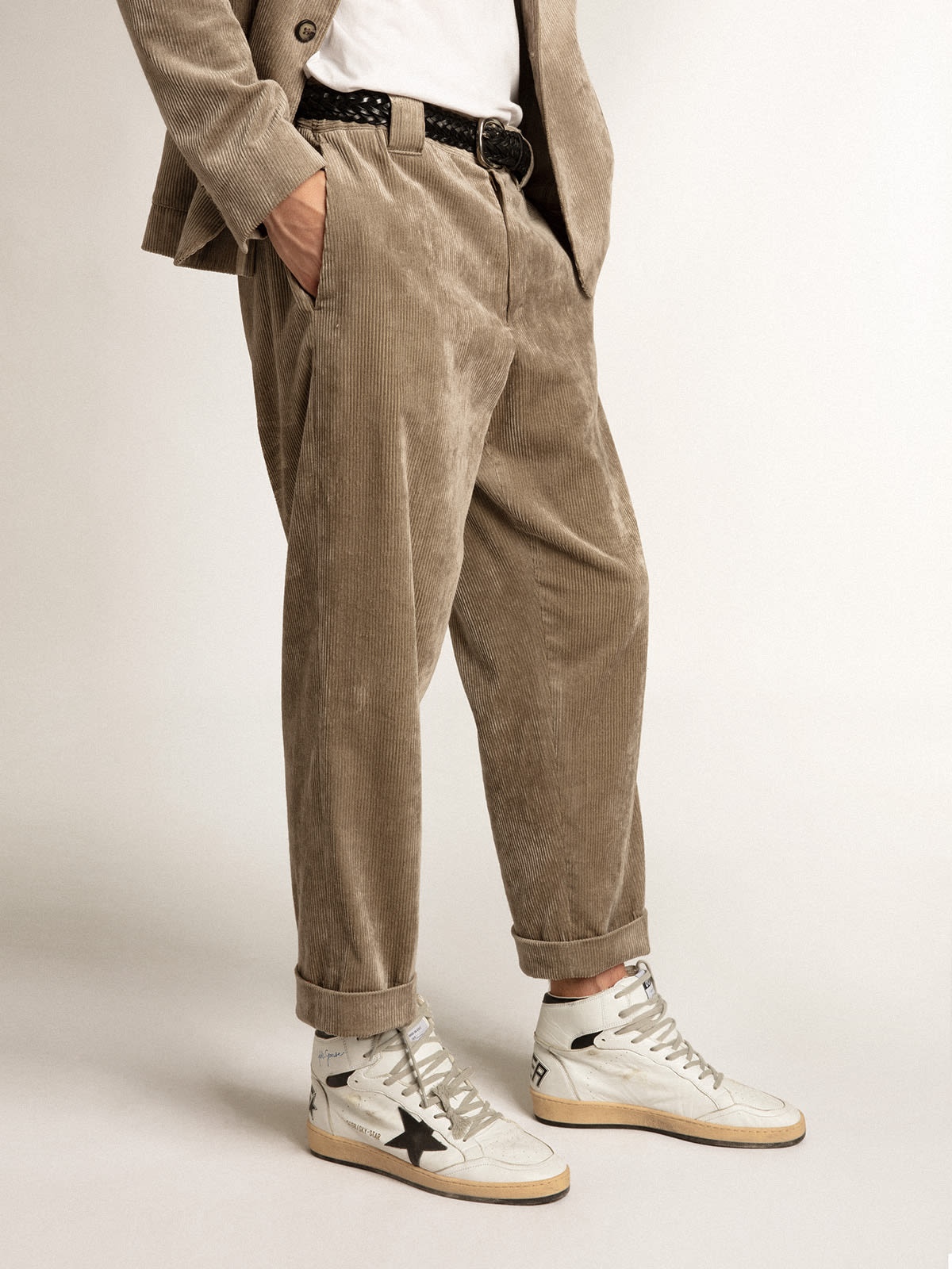 Light beige corduroy pants - 2