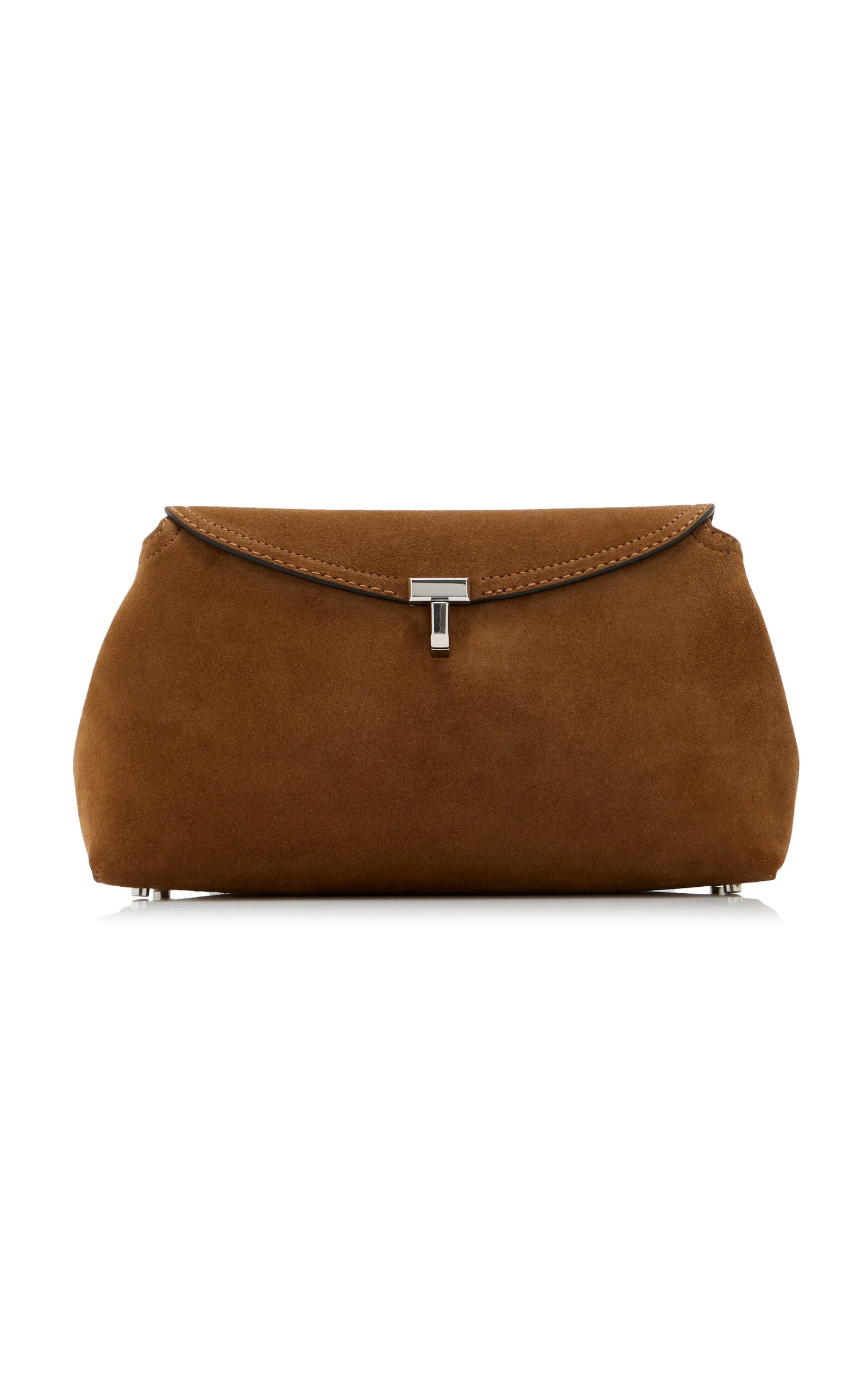 T-lock Suede Clutch brown - 1