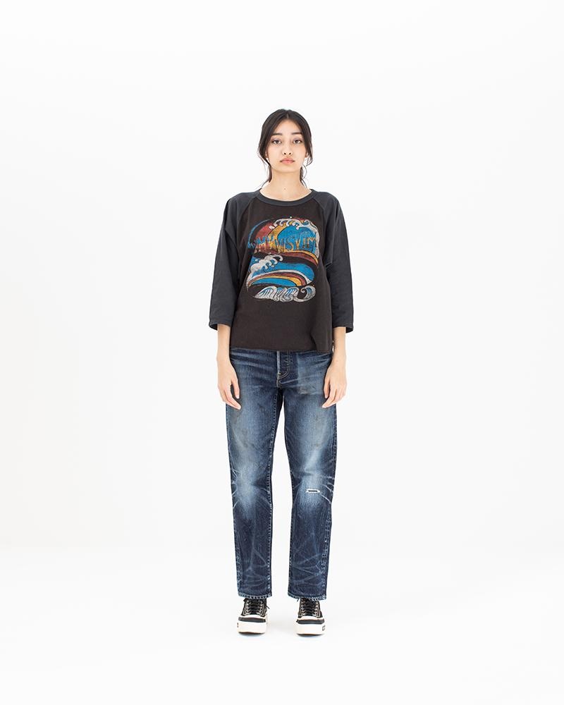 GRIDIRON TEE L/S DMGD BLACK - 2