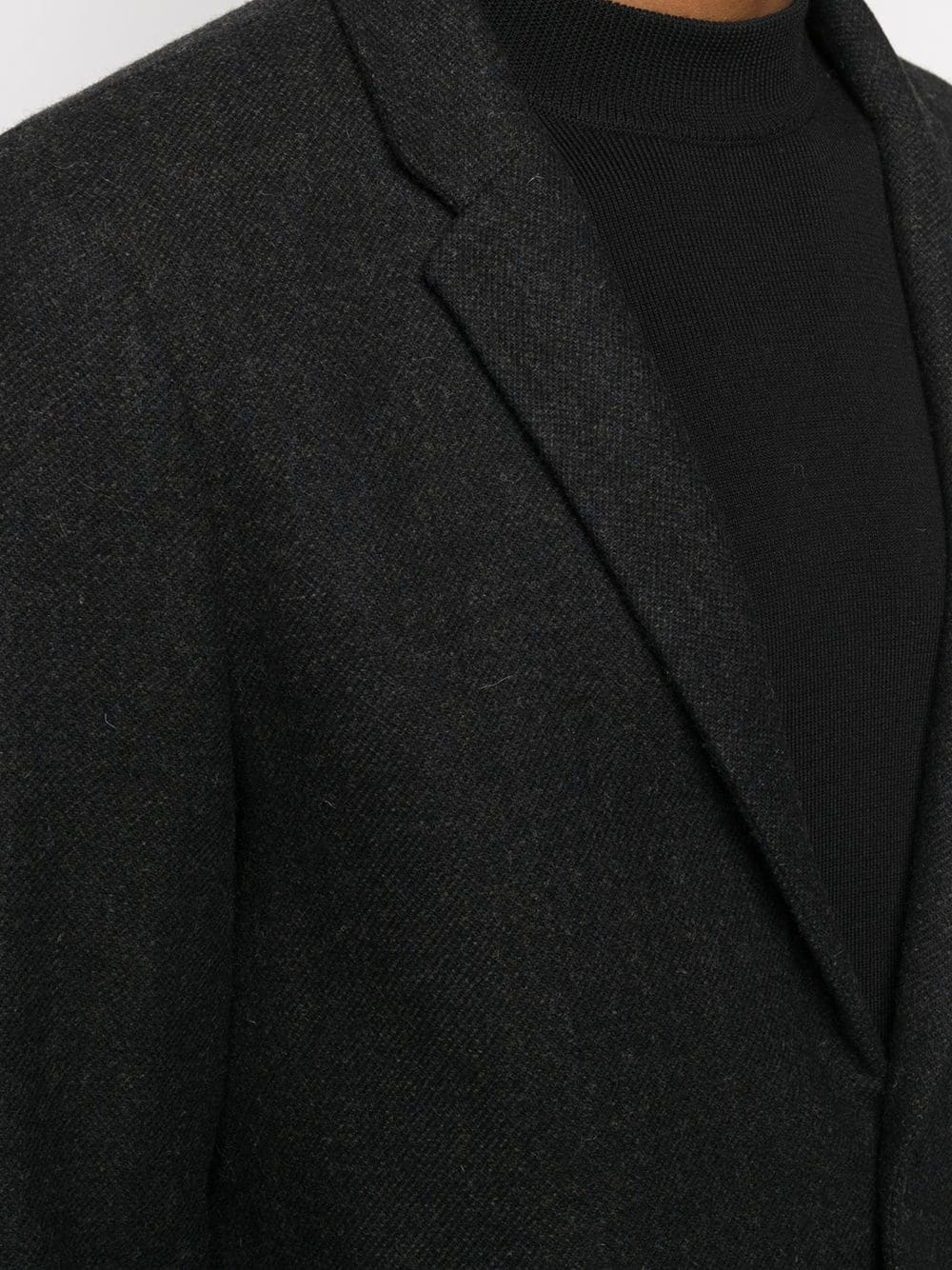 single-breasted wool jacket - 5