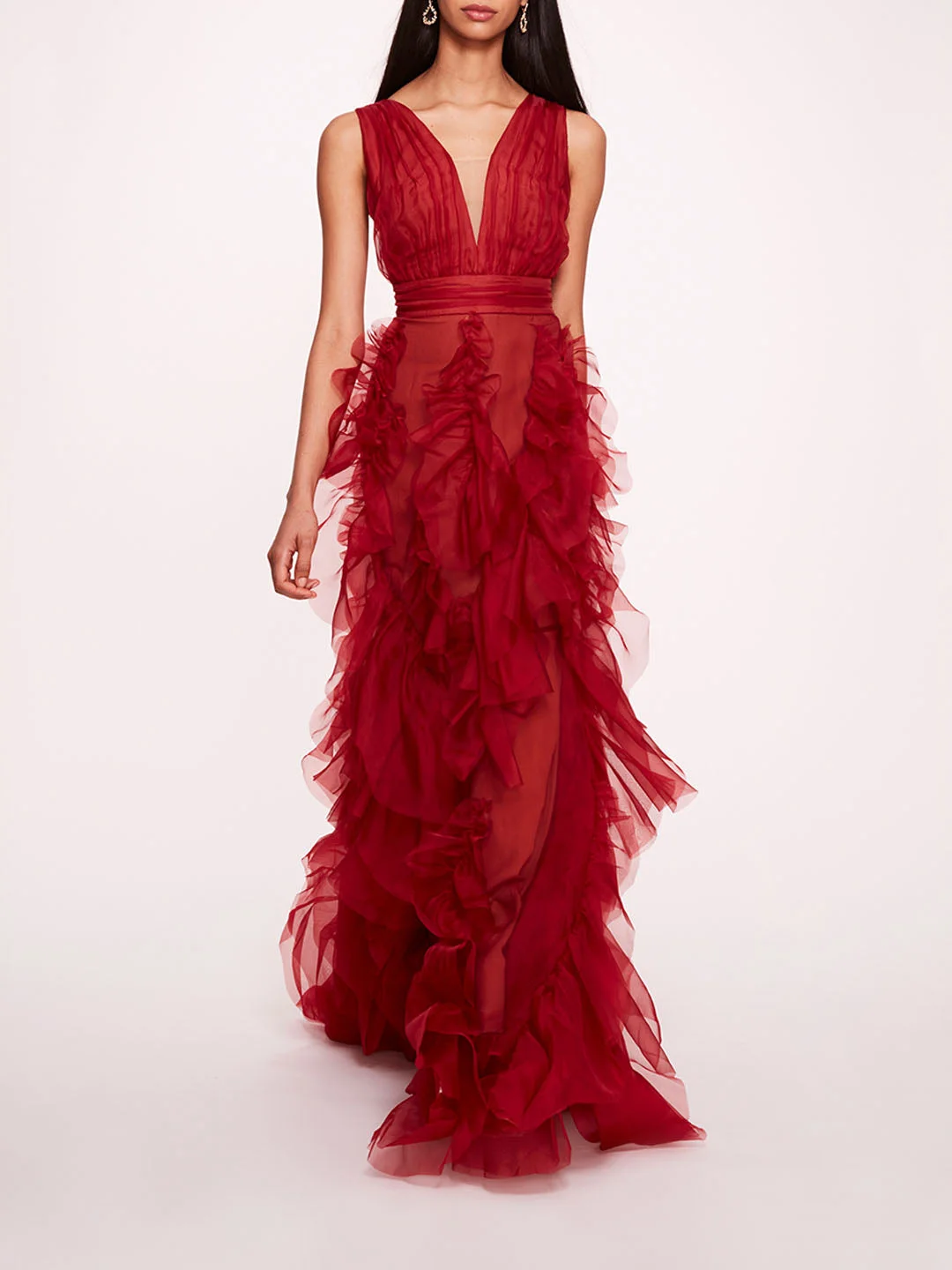 MATTE ORGANZA GOWN - 1