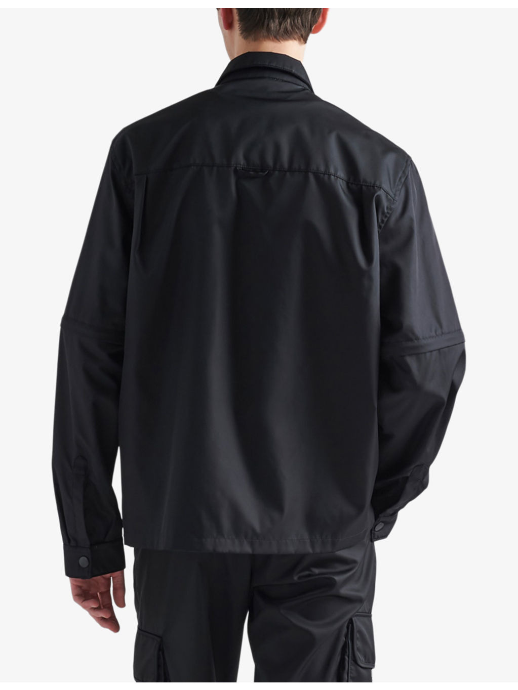 Re-Nylon brand-plaque recycled-nylon shirt - 4