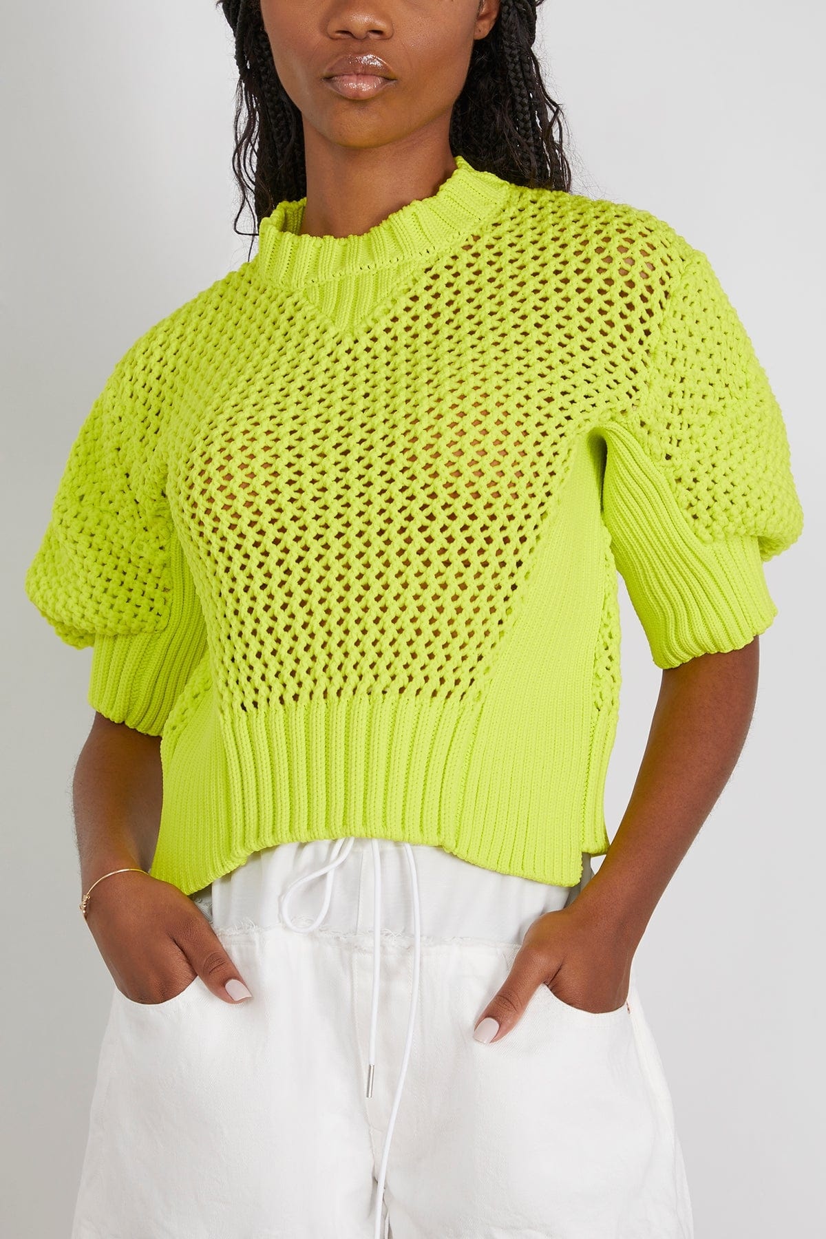 Knit Pullover in Yellow - 3