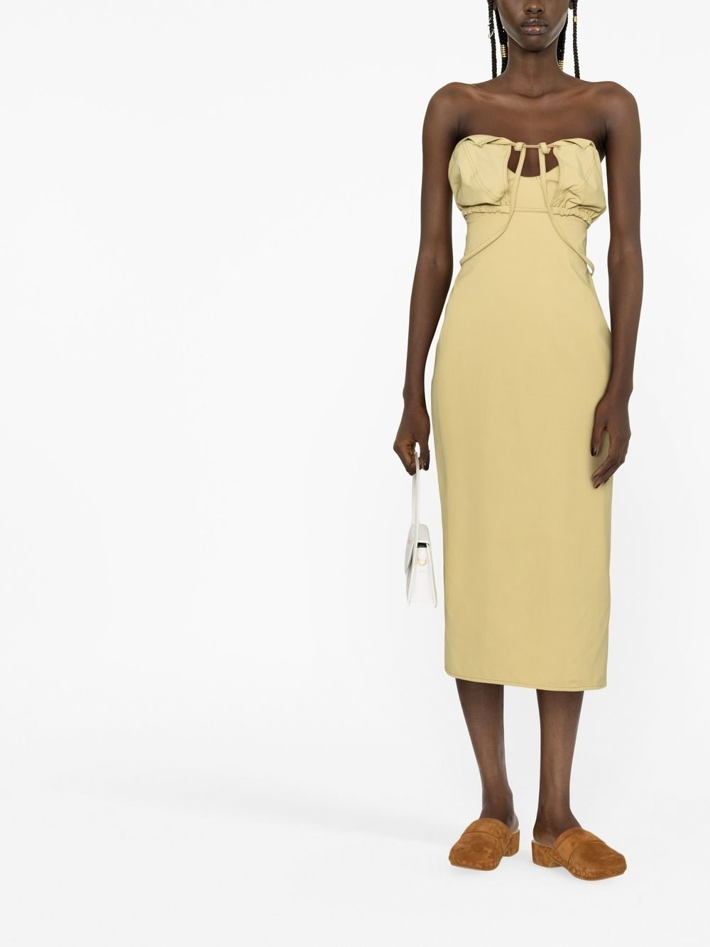 strapless cut-out dress - 2