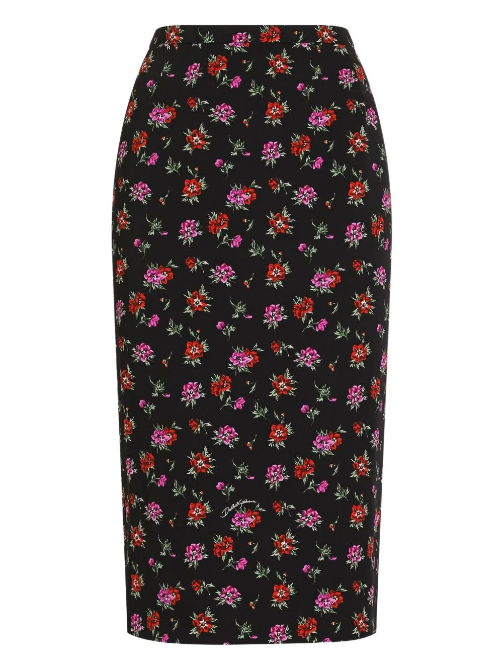floral midi skirt - 1