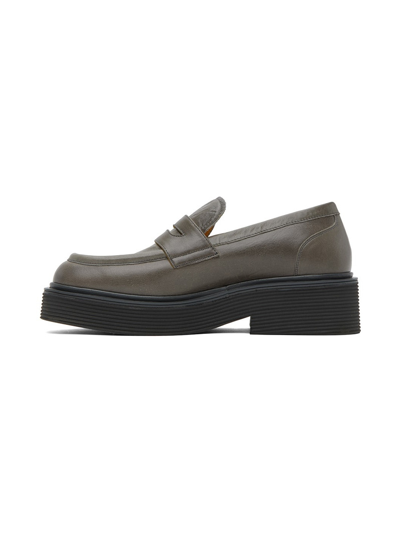 Gray Piercing Loafers 3