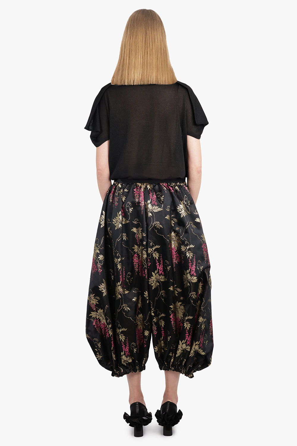 GLITTER S/S RELAXED TOP | BLACK - 5