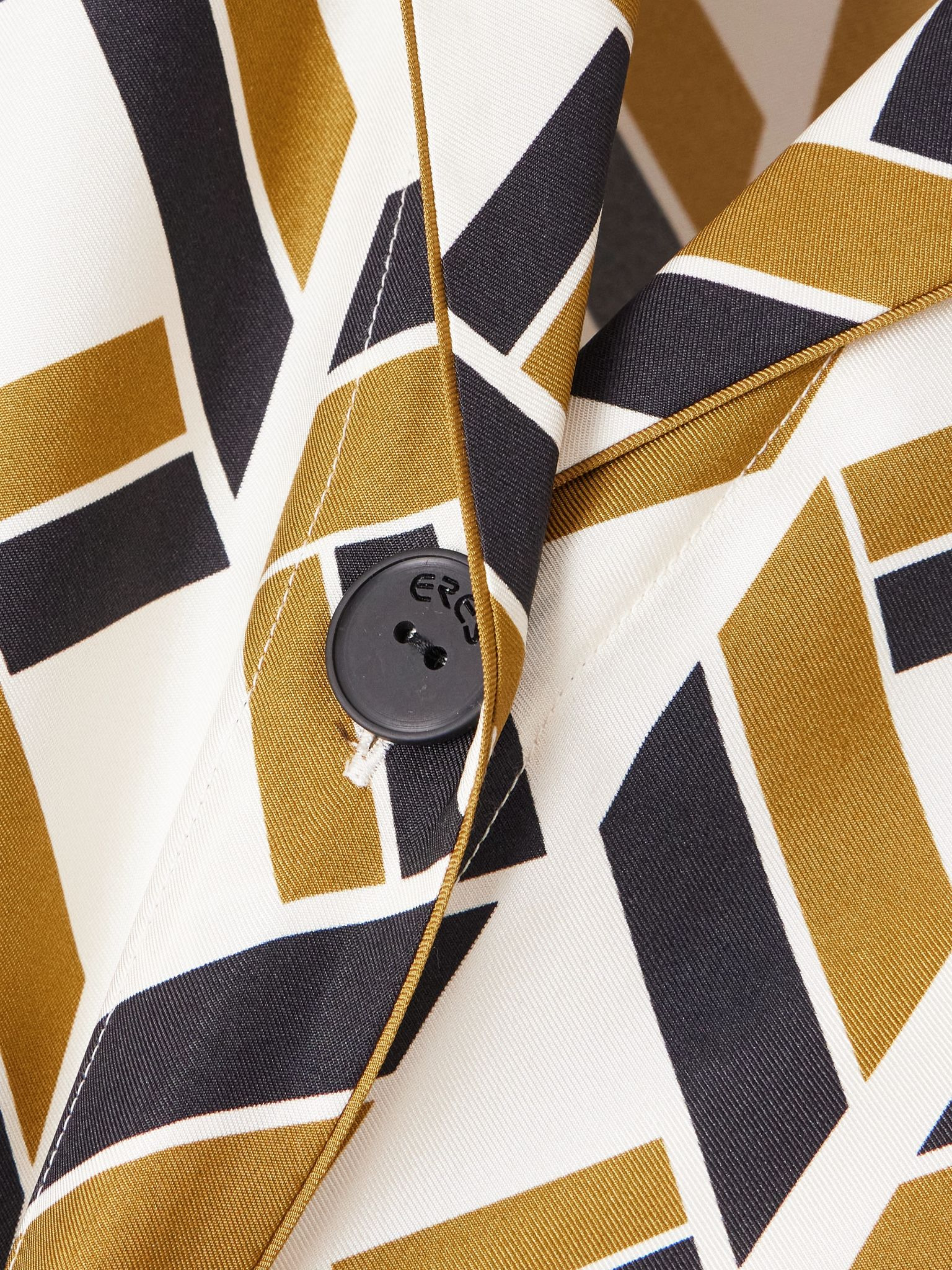 Sonore printed silk-twill shirt Multi - 4