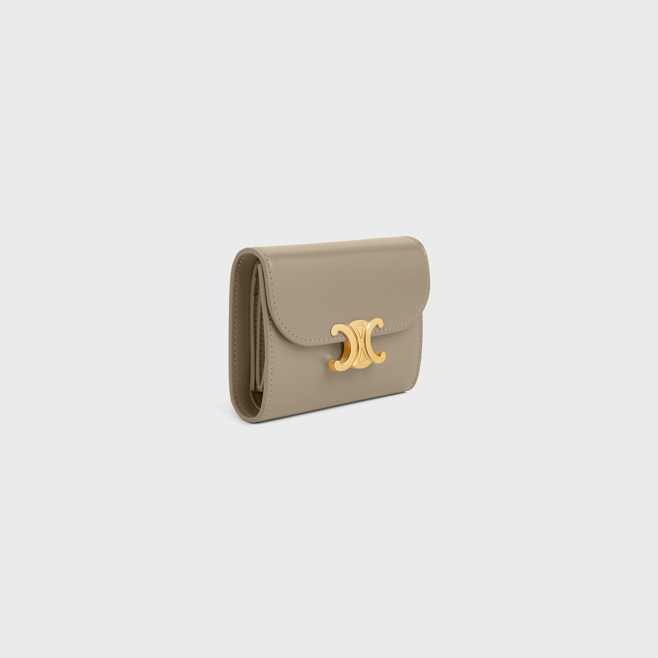 Small Flap Wallet TRIOMPHE IN Shiny calfskin - 2