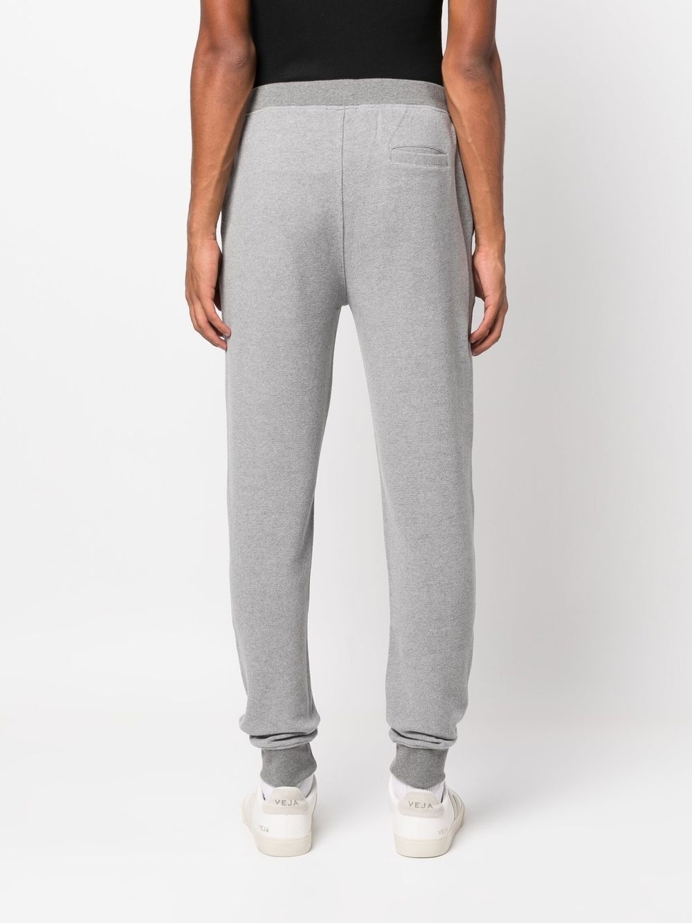 tapered logo-patch joggers - 4